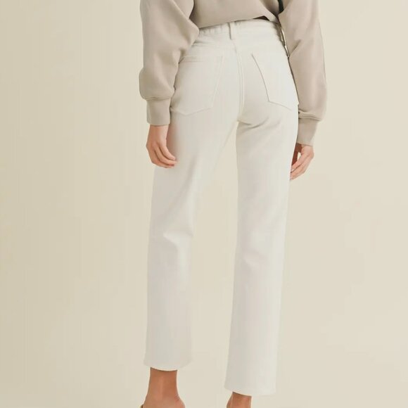 JBD White Straight Leg Jeans - Picture 4 of 4